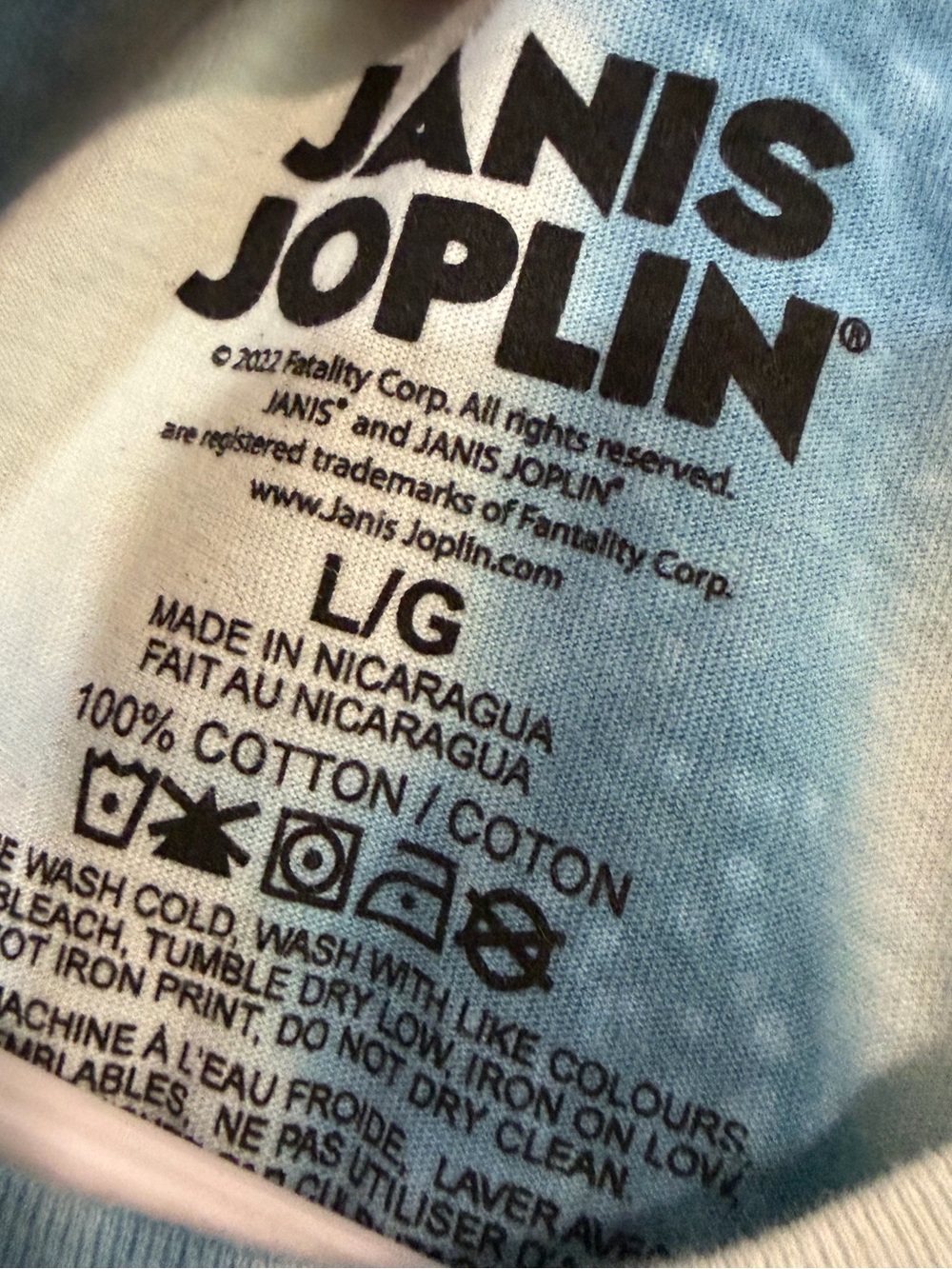 Janis Joplin Tie Dye Tank Top L - Picture 3 of 4